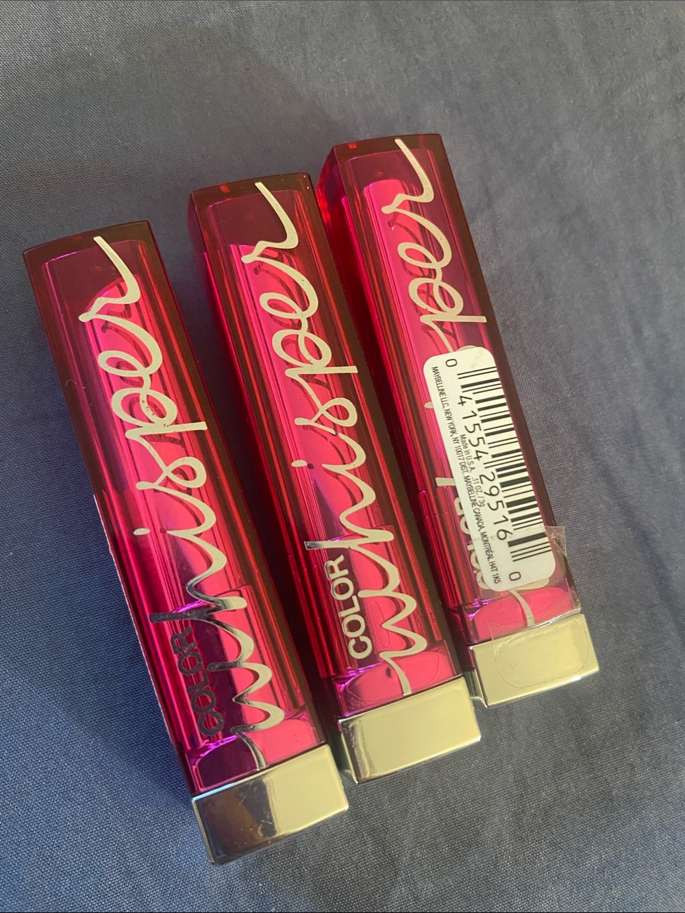 Maybelline Color Whisper Lipstick 3-Pack Bundle - 50 Cherry On Top